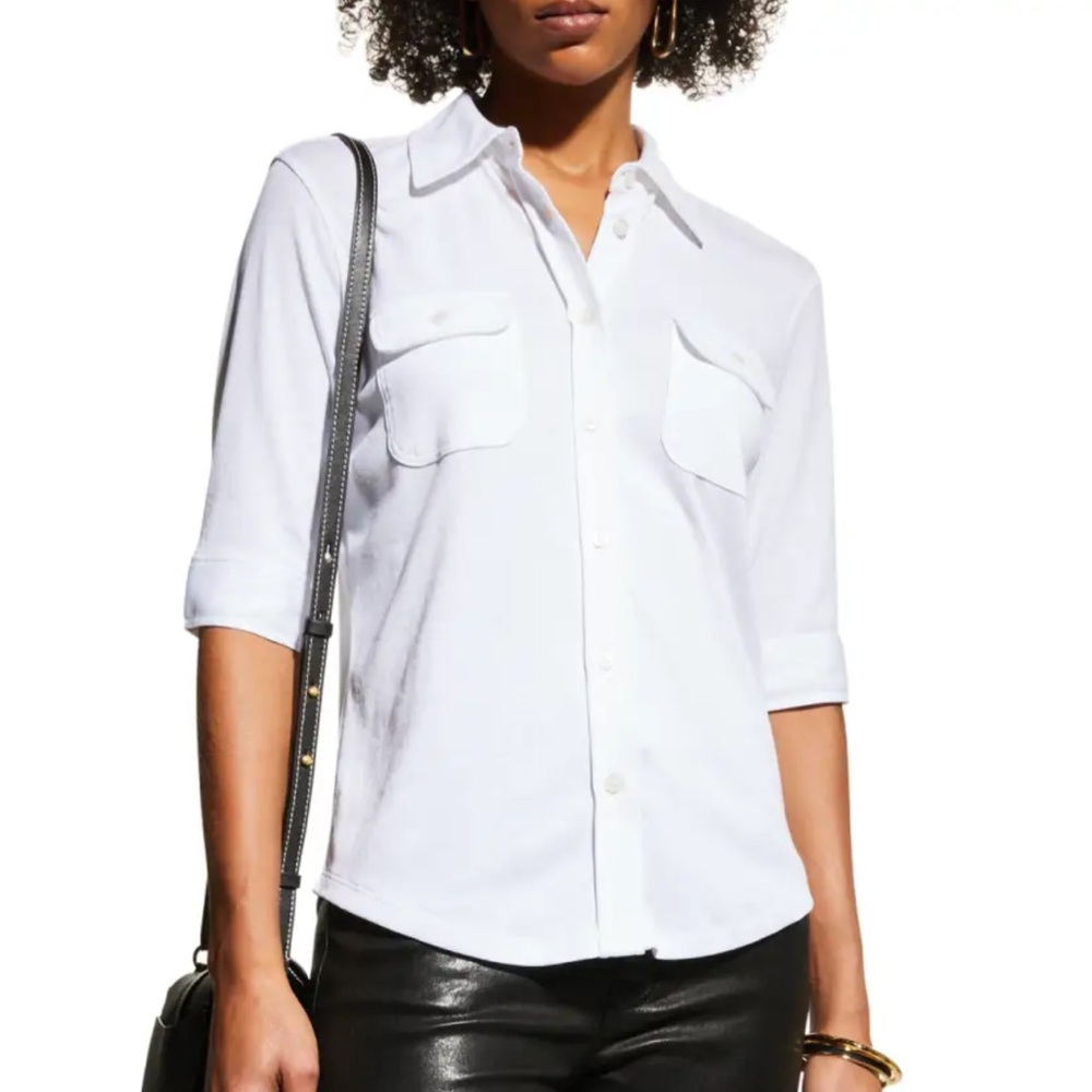 FRAME 70s knit button down
